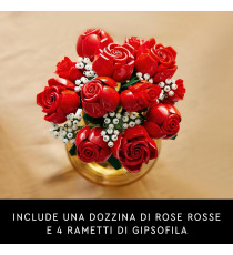 Lego The Botanical Collection - Bouquet di rose - Lego 10328 Crea un bellissimo mazzo di rose ANNI 18+