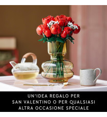 Lego The Botanical Collection - Bouquet di rose - Lego 10328 Crea un bellissimo mazzo di rose ANNI 18+