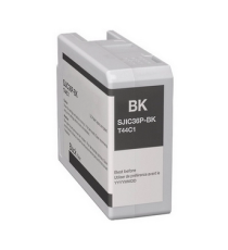 Cartuccia SJIC36BK nera C13T44C140 ink pigment compatibile per Epson ColorWorks C6000,C6500 SJIC36PK capacità 80ml