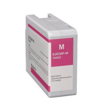 Cartuccia SJIC36M magenta C13T44C340 ink pigment compatibile per Epson ColorWorks C6000,C6500 SJIC36PM capacità 80ml