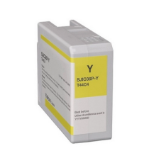 Cartuccia SJIC36Y giallo C13T44C440 ink pigment compatibile per Epson ColorWorks C6000,C6500 SJIC36PY capacità 80ml