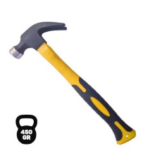 Martello tipo americano Blim BL0311 con testa in acciaio forgiato da 450gr professionale - Manico in Fibra di Vetro antiscivolo Martello tipo americano Blim BL0311 con testa in acciaio forgiato da 450gr professionale - Manico in Fibra di Vetro antiscivolo