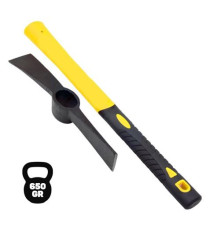 Piccone Blim BL0323 con testa in acciaio forgiato da 650gr professionale - Manico in Fibra di Vetro con gomma antiscivolo Piccone Blim BL0323 con testa in acciaio forgiato da 650gr professionale - Manico in Fibra di Vetro con gomma antiscivolo