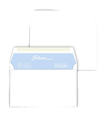 Busta Busta Silver Matic FSC  - senza finestra - gommata - 12 x 18 cm - 70 gr -  bianco - Pigna - conf. 500 pezzi Busta Busta Silver Matic FSC  - senza finestra - gommata - 12 x 18 cm - 70 gr -  bianco - Pigna - conf. 500 pezzi