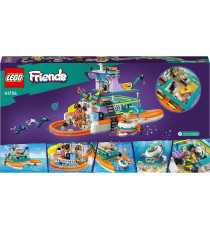 Lego Friends - Catamarano di salvataggio - Lego 41734 Barca Giocattolo con Figure di Animali e Sottomarino 717pz  Anni 7+