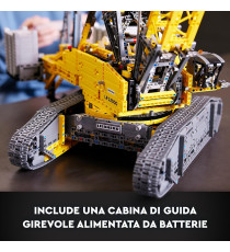 Lego Technic - Gru cingolata Liebherr LR 13000 - Lego 42146 - Veicolo da Cantiere Telecomandato con App Control 2883pz Anni 18+