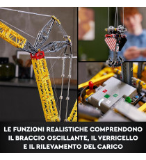 Lego Technic - Gru cingolata Liebherr LR 13000 - Lego 42146 - Veicolo da Cantiere Telecomandato con App Control 2883pz Anni 18+
