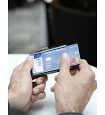 Porta tessere Mondraghi SAFFIANO TEAK,mini wallet in pelle con protezione RFID,fino a 9 tessere + banconote Made in Italy Porta tessere Mondraghi SAFFIANO TEAK,mini wallet in pelle con protezione RFID,fino a 9 tessere + banconote Made in Italy