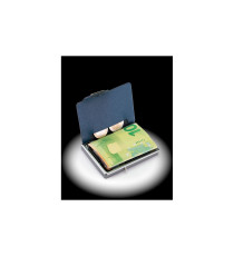 Porta tessere Mondraghi SAFFIANO PLUS BLUE con portamonete,mini wallet in pelle con protezione RFID, 9 cards + banconote Porta tessere Mondraghi SAFFIANO PLUS BLUE con portamonete,mini wallet in pelle con protezione RFID, 9 cards + banconote