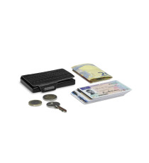 Porta tessere Mondraghi EVOLUTION BLACK con portamonete,mini wallet in pelle con protezione RFID,fino a 9 tessere + banconote Porta tessere Mondraghi EVOLUTION BLACK con portamonete,mini wallet in pelle con protezione RFID,fino a 9 tessere + banconote