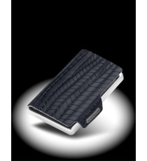 Porta tessere Mondraghi EVOLUTION BLUE con portamonete,mini wallet in pelle con protezione RFID,fino a 9 tessere + banconote Porta tessere Mondraghi EVOLUTION BLUE con portamonete,mini wallet in pelle con protezione RFID,fino a 9 tessere + banconote