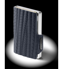 Porta tessere Mondraghi EVOLUTION BLUE con portamonete,mini wallet in pelle con protezione RFID,fino a 9 tessere + banconote Porta tessere Mondraghi EVOLUTION BLUE con portamonete,mini wallet in pelle con protezione RFID,fino a 9 tessere + banconote
