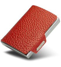 Porta tessere Mondraghi ONE RED,mini wallet in pelle con protezione RFID,fino a 9 cards + banconote Made in Italy Porta tessere Mondraghi ONE RED,mini wallet in pelle con protezione RFID,fino a 9 cards + banconote Made in Italy