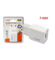 Caricatore da muro USB-A Linq T-IS05 - 1 porta Usb TYPE-A da 1A 5V bianco - ricarica rapida - caricabatteria con protezione Caricatore da muro USB-A Linq T-IS05 - 1 porta Usb TYPE-A da 1A 5V bianco - ricarica rapida - caricabatteria con protezione