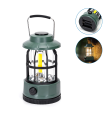 Lanterna da campeggio 311186 lampada dimmerabile con manopola a batterie 3AA,luce calda,300 lumen misura D101xH175mm