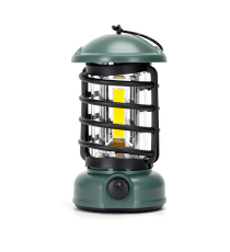 Lanterna da campeggio 311179 lampada dimmerabile con manopola a batterie 3AA,luce calda,250 lumen misura D100xH180mm