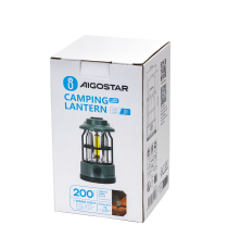 Lanterna da campeggio 311193 lampada dimmerabile con manopola e batterie ricaricabile,luce calda,200 lumen D101xH175mm