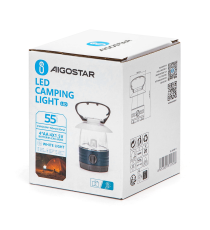 Lanterna da campeggio 311728 lampada a batterie 4AA,luce fredda,55 lumen misura D107xH170mm