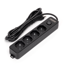 Multipresa ciabatta elettrica 4 prese nera con interruttore cavo 3 metri Spina 16A 250V 2P+E Presa 16A 250V 4 WAY P40 Aigostar Multipresa ciabatta elettrica 4 prese nera con interruttore cavo 3 metri Spina 16A 250V 2P+E Presa 16A 250V 4 WAY P40 Aigostar