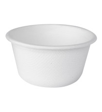 Coppetta porta salse monouso in canna da zucchero - 60 ml - bianco - Signor Bio - conf. 100 pezzi Coppetta porta salse monouso in canna da zucchero - 60 ml - bianco - Signor Bio - conf. 100 pezzi