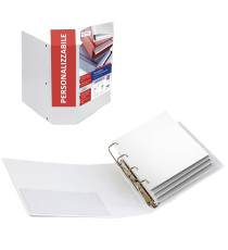 Raccoglitore personalizzabile Stelvio TI - 4 anelli a Q 65 mm - dorso 9 cm - 22 x 30 cm - bianco - Sei Rota Raccoglitore personalizzabile Stelvio TI - 4 anelli a Q 65 mm - dorso 9 cm - 22 x 30 cm - bianco - Sei Rota