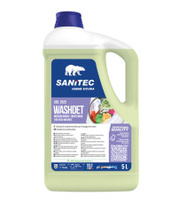 Detersivo liquido Lavatrice Washdet Muschio  Bianco- 5 L - Sanitec