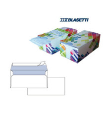 Busta Mailpack - senza finestra - strip adesivo - 11 x 23 cm - 90 gr - bianco - Blasetti - dispenser 150 pezzi