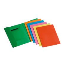 Cartelline 3 lembi - 200 gr - 25x33 cm - mix 6 colori - Brefiocart - conf. 12 pezzi