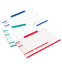 Desk planner Monocromo - da scrivania - 42 x 29,5 cm - colori assortiti - Pigna