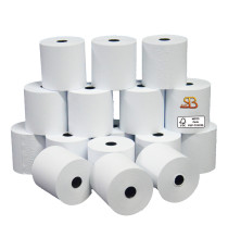 Rotolo per calcolatrici - 57 mm x 40 m - diametro esterno 64 mm - anima 12 mm - 60 gr - carta neutra - Sabacart - bliste Rotolo per calcolatrici - 57 mm x 40 m - diametro esterno 64 mm - anima 12 mm - 60 gr - carta neutra - Sabacart - bliste