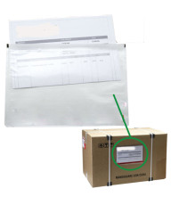 Busta adesiva portadocumenti - senza stampa - 22,5 x 16 cm - PPL - trasparente - Starline - conf. 100 pezzi