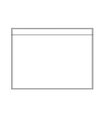 Busta adesiva portadocumenti - senza stampa - C5 (23 x 15 cm) - carta - trasparente - Eco - Starline - conf. 250 pezzi