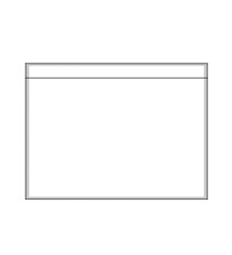 Busta adesiva portadocumenti - senza stampa - C5 (23 x 15 cm) - carta - trasparente - Eco - Starline - conf. 250 pezzi