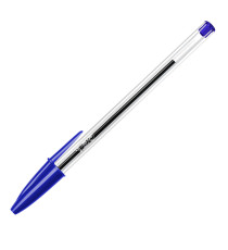 Penna a sfera Cristal - punta media 1,0mm - blu  - Bic - conf. 50 pezzi Penna a sfera Cristal - punta media 1,0mm - blu  - Bic - conf. 50 pezzi