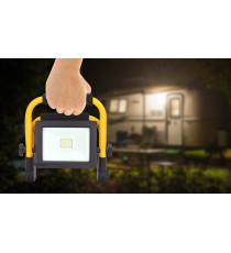 Faro led portatile 20W 1850 lumen 6500K Luce fredda IP44 con supporto misura L220*W185*H223mm - orientabile a 360 gradi AIGOSTAR