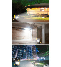 Faro led portatile 20W 1850 lumen 6500K Luce fredda IP44 con supporto misura L220*W185*H223mm - orientabile a 360 gradi AIGOSTAR