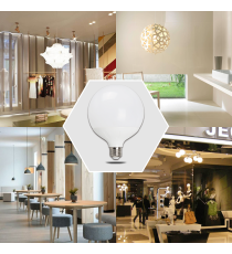 Lampadina led G120 18W attacco E27,1840 lumen, 3000K luce calda - angolo 180 gradi,misura D120xH157 mm Aigostar Lampadina led G120 18W attacco E27,1840 lumen, 3000K luce calda - angolo 180 gradi,misura D120xH157 mm Aigostar