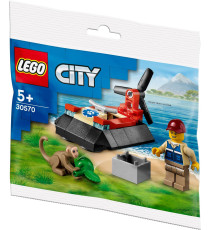 Lego City - Wildlife Rescue Hovercraft - Lego 30570 -RARO- Lego Polybag City Set 35pz + 1 minifigura Anni 5+ Lego City - Wildlife Rescue Hovercraft - Lego 30570 -RARO- Lego Polybag City Set 35pz + 1 minifigura Anni 5+