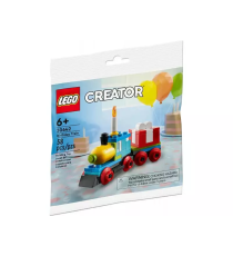 Lego Creator - Treno del compleanno - Lego 30642 -RARO- Polybag Creator Birthday Train Set 58pz Anni 6+