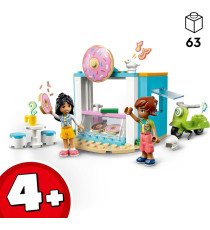 Lego Friends - Negozio di ciambelle - Lego 41723 -RARO- Mini Bamboline Liann e Leo e Scooter 63pz  Anni 4+