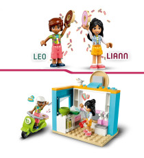 Lego Friends - Negozio di ciambelle - Lego 41723 -RARO- Mini Bamboline Liann e Leo e Scooter 63pz  Anni 4+