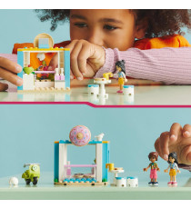 Lego Friends - Negozio di ciambelle - Lego 41723 -RARO- Mini Bamboline Liann e Leo e Scooter 63pz  Anni 4+
