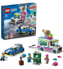 Lego City - Il furgone dei gelati e l’inseguimento della polizia - Lego 60314 -RARO-  317pz Anni 5+