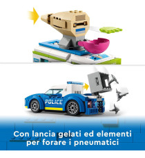 Lego City - Il furgone dei gelati e l’inseguimento della polizia - Lego 60314 -RARO-  317pz Anni 5+