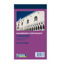 Blocco comande - 25/25 copie autoricopianti - 16,8 x 10 cm - DU161870000 - Data Ufficio Blocco comande - 25/25 copie autoricopianti - 16,8 x 10 cm - DU161870000 - Data Ufficio