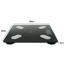 Bilancia smart B2017 black,Body fat scale,connessione Bluetooth, in ABS + Tempered Glass, 8 funzioni + temperatura esterna Bilancia smart B2017 black,Body fat scale,connessione Bluetooth, in ABS + Tempered Glass, 8 funzioni + temperatura esterna