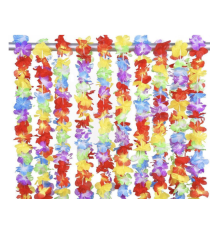 Set da 4pz collana Hawaiana con fiori multicolore - 1pz di collana, 1pz di corona, 2pz di bracciali hawaiani Set da 4pz collana Hawaiana con fiori multicolore - 1pz di collana, 1pz di corona, 2pz di bracciali hawaiani