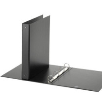 Raccoglitore Europa - 22 x 30 cm - 4 anelli tondi 30 mm - dorso 4 cm - nero - Favorit