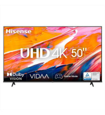 Smart TV Hisense Led UHD 4K 50" 50A69K Black 3840x2160 DVB-T2 HEVC Main10 HDR10 + Decoding