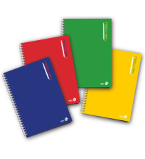 Blocco notes - spiralato sul lato lungo - 5mm - 22,3 x 29,7cm - 80gr - 140 fogli - BM